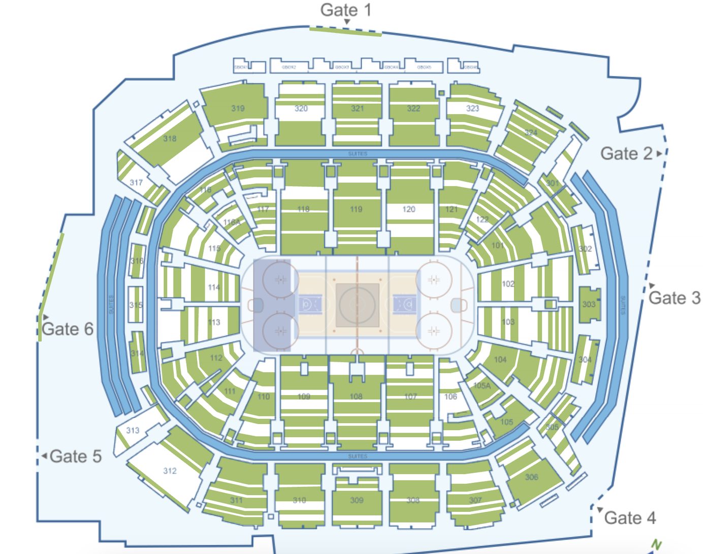 View from Section 312, Row 11, Seats 27 & 28 at Scotiabank Arena
