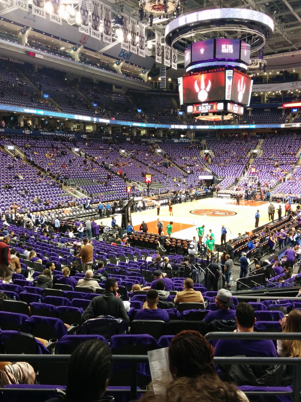 View from Section 112, Row 19, Seats 6 & 7 at Scotiabank Arena